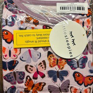 51. Little Sleepies Butterfly Kisses short sleeve shirt with pants 2pc set 3T NI